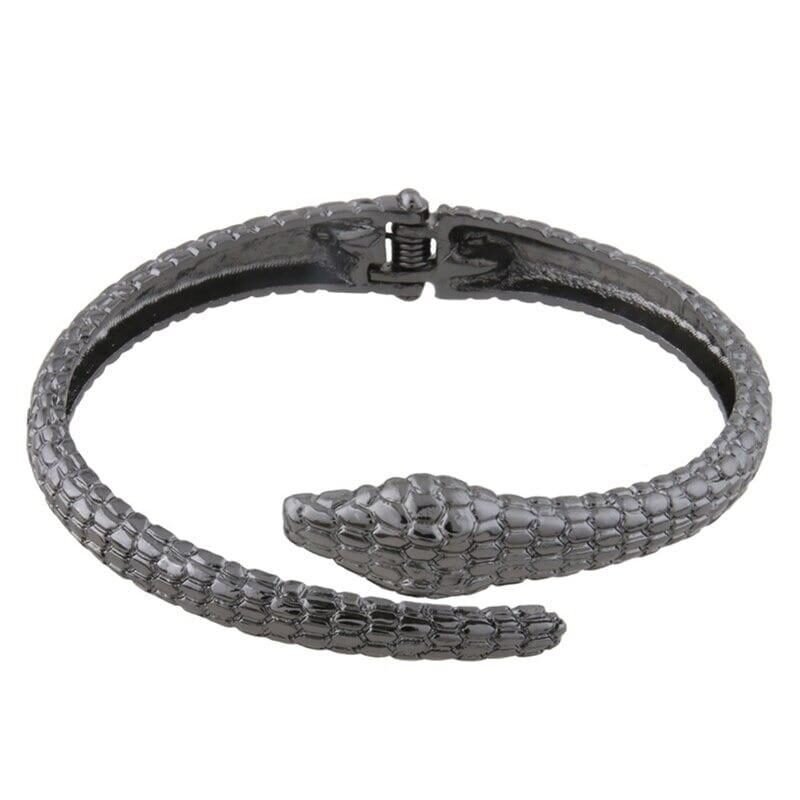 Ajustable Black Snake Bracelet