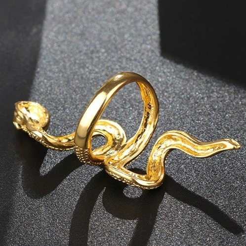 Big Gold Snake Ring