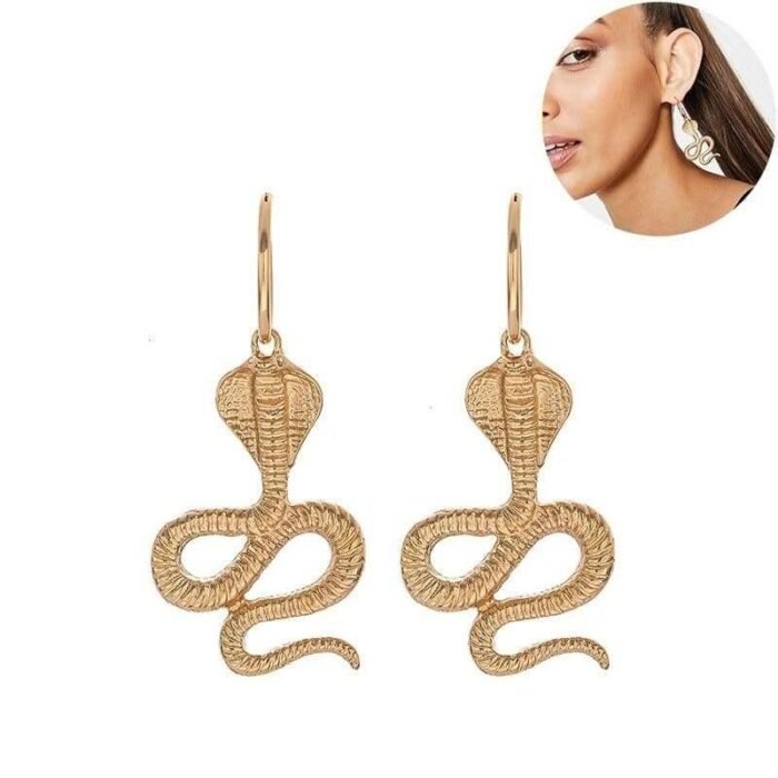 Cobra Earrings Gold