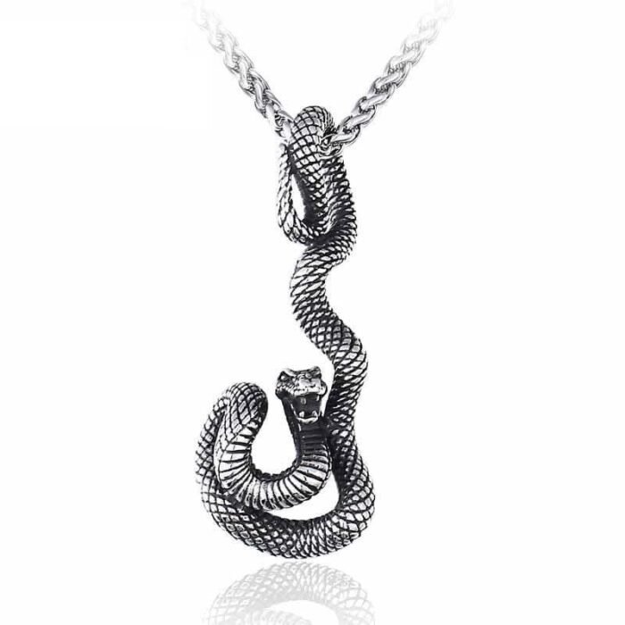 316L Stainless Steel Men's Snake Necklace