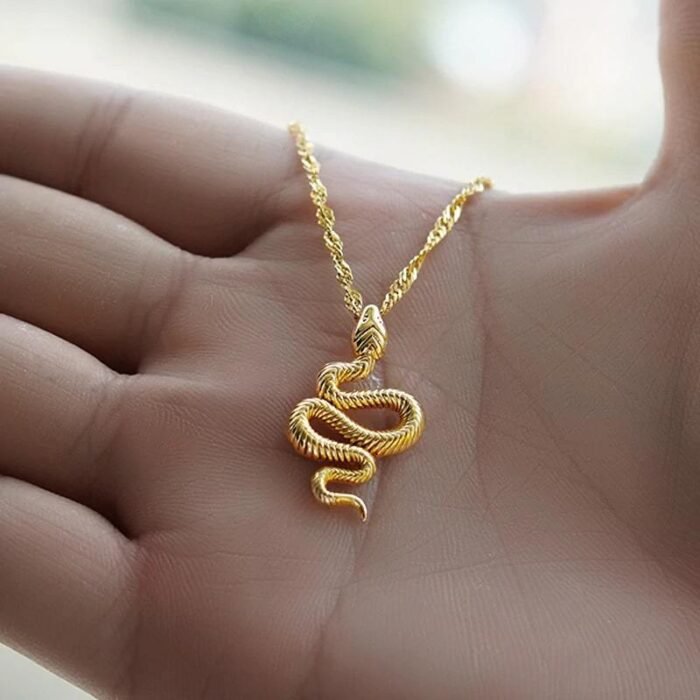 gold Snake Necklace