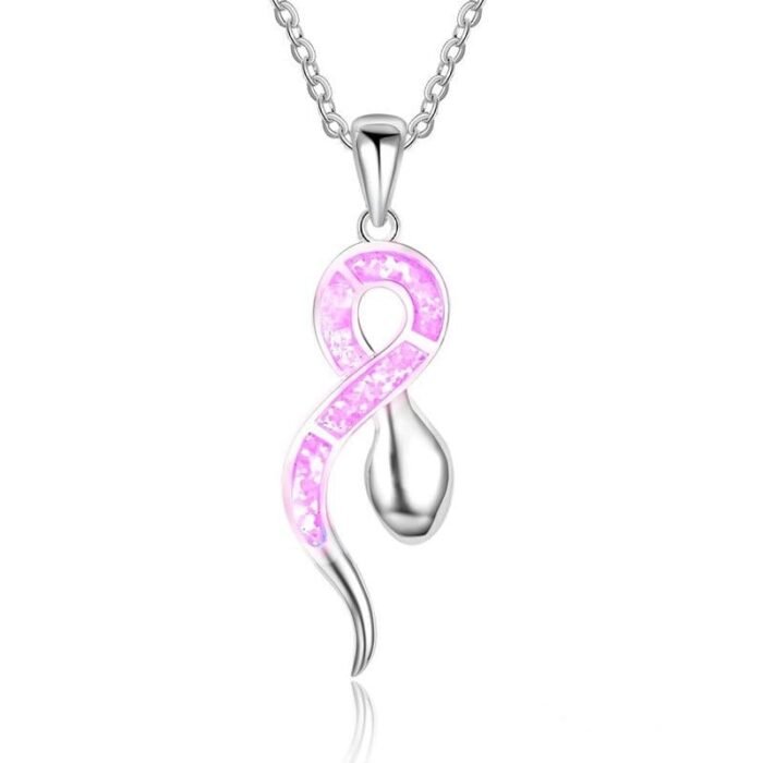 Pink Snake Necklace