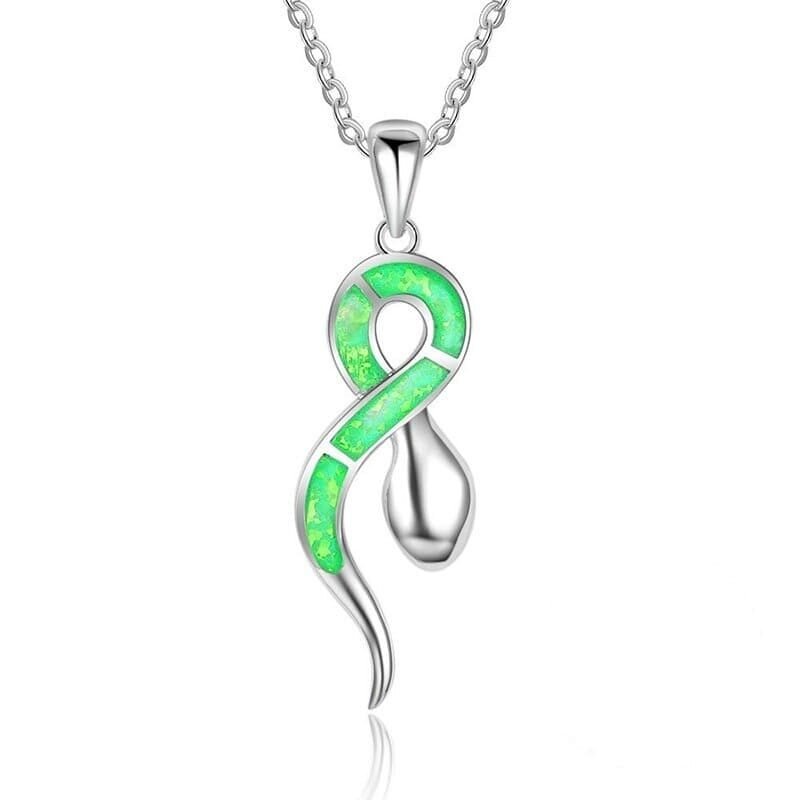 Green Snake Necklace