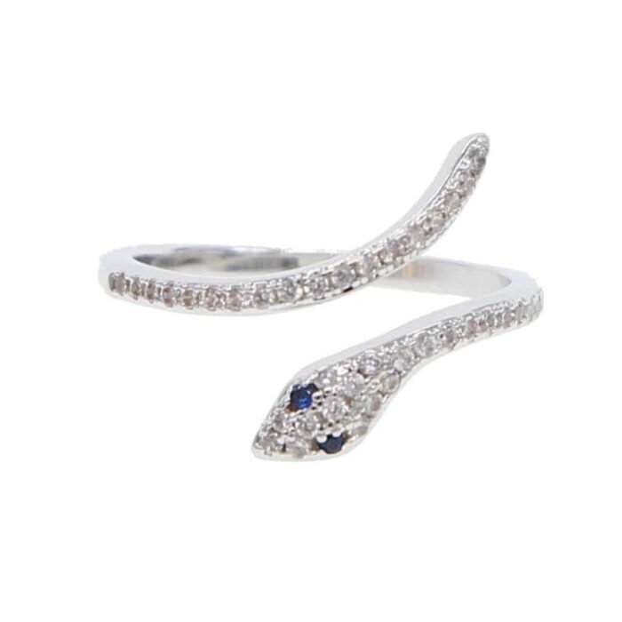 Diamond Snake Ring for Women