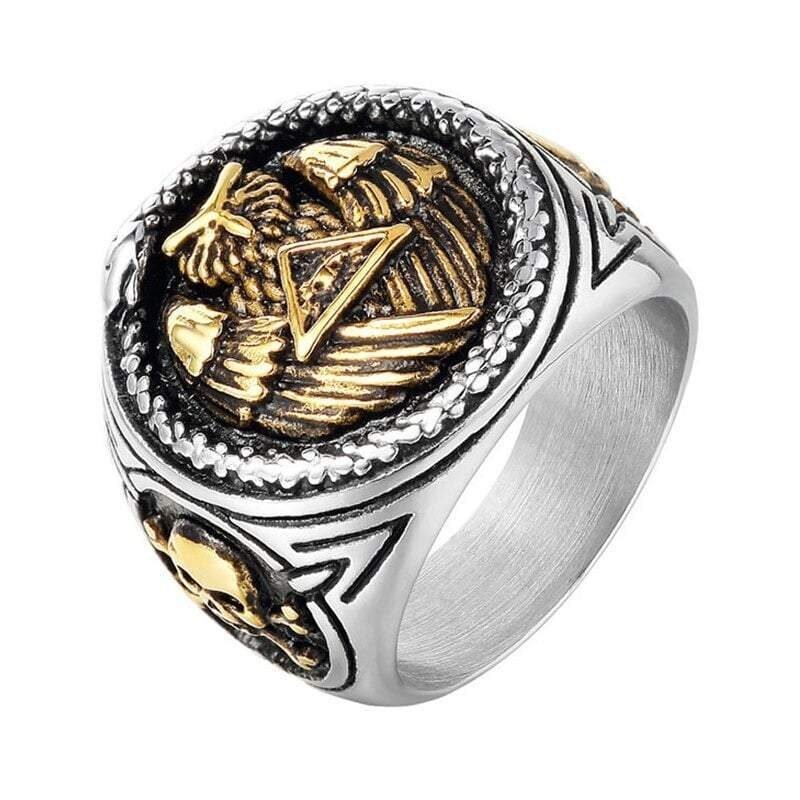 Ouroboros Gold Illuminati Ring