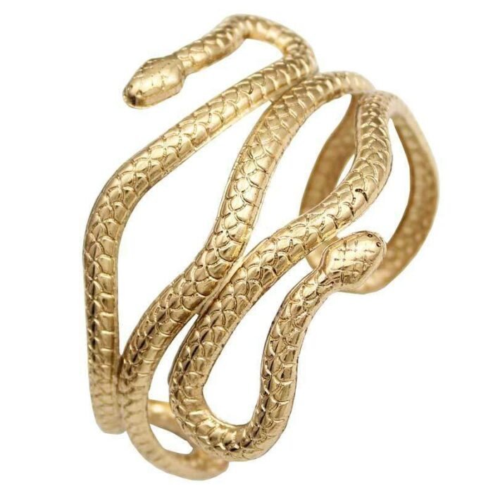 Gold Snake Arm Bracelet