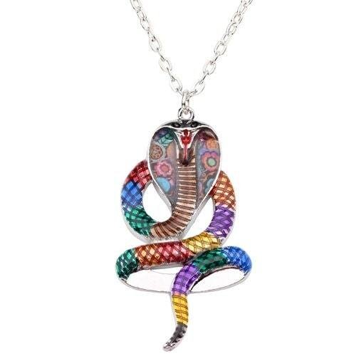 Multicolor Cobra Snake Necklace