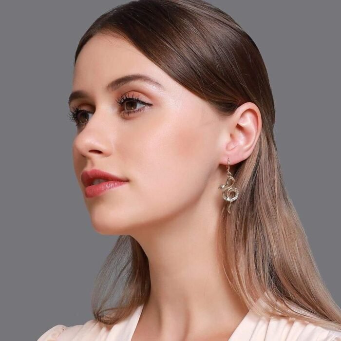 Silver Snake Earrings for women