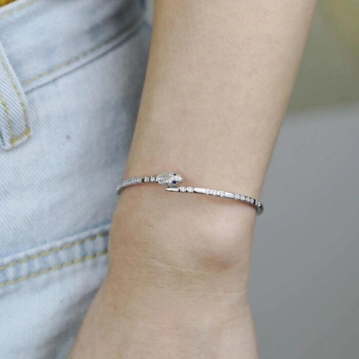 Silver Snake Bracelet for women