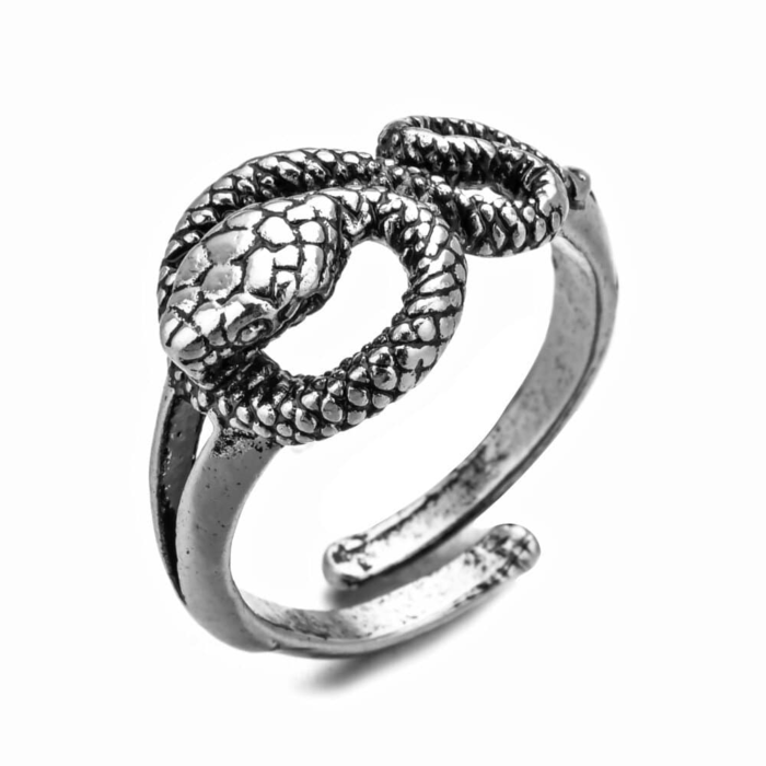 Silver Snake Knot Ring