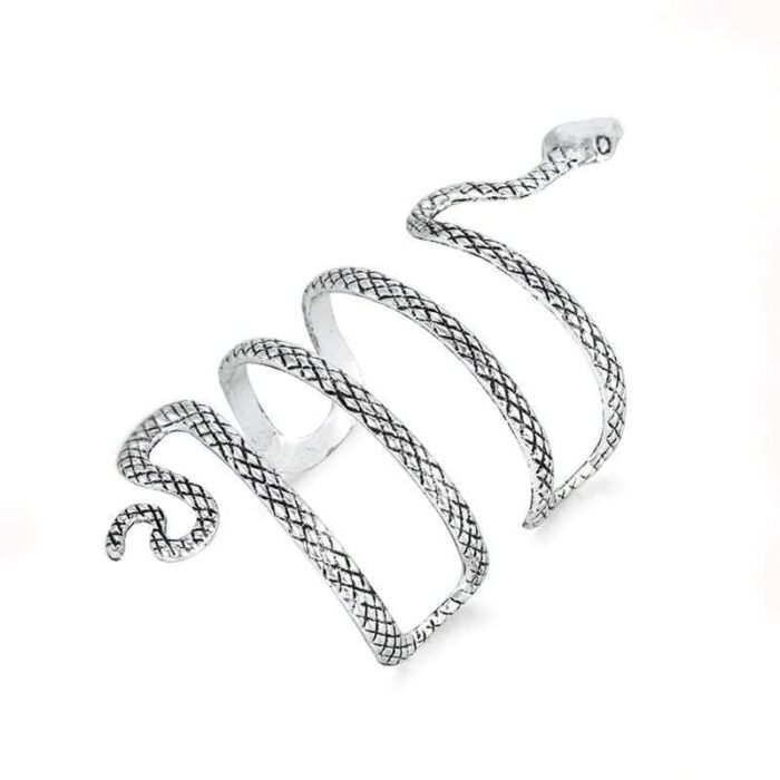 Long Silver Snake Arm Bracelet