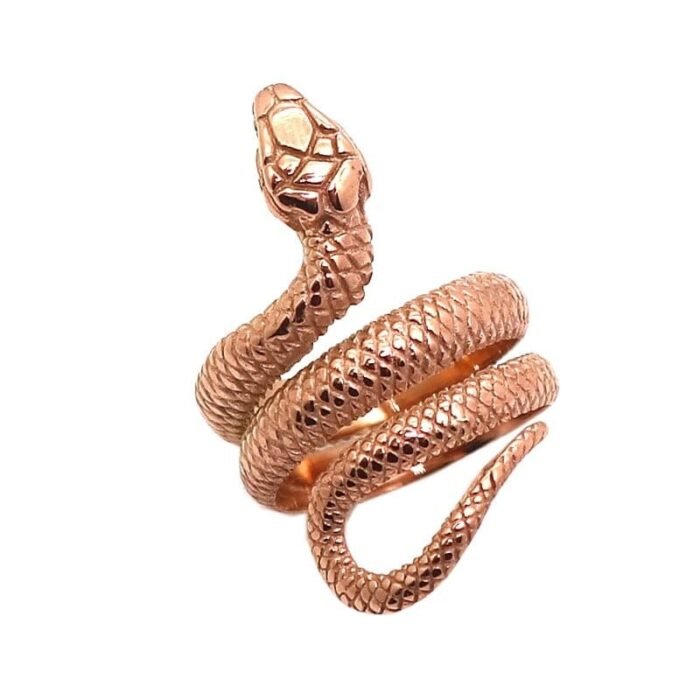 Snake Ring in Rose Gold