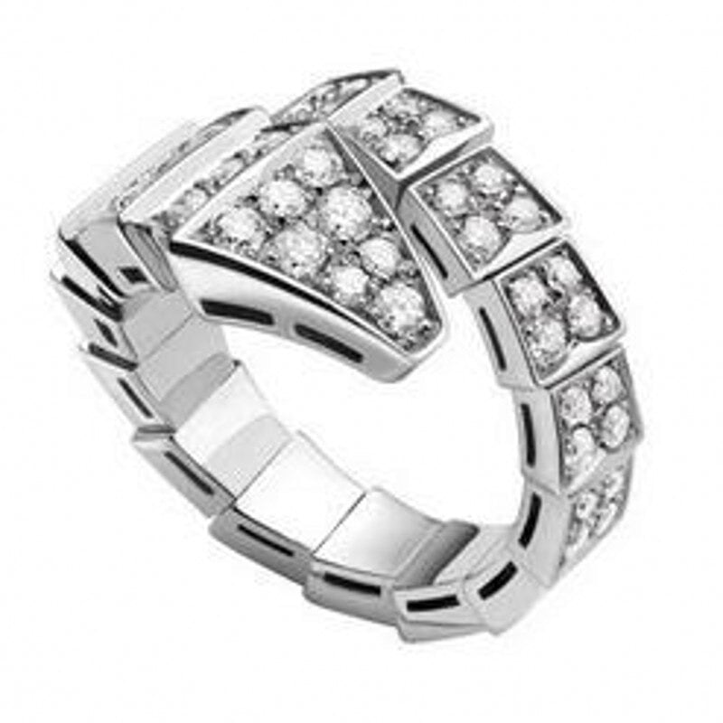 Trendy Diamond Snake Ring